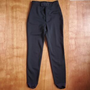 Vintage ROFFE Jett Snow Ski Pants Womens 6 Long Black Stretch Stirrups USA